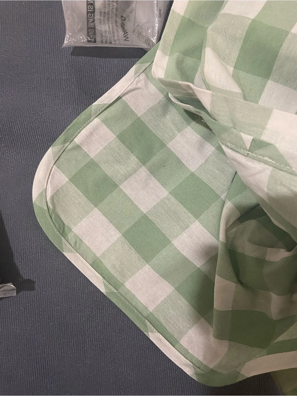 Balcony & Falcon Green Plaid Tech Fabric  57 X 118”